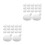 40Pcs Silicone Bubble Core Inserts White for DIY Parts 10