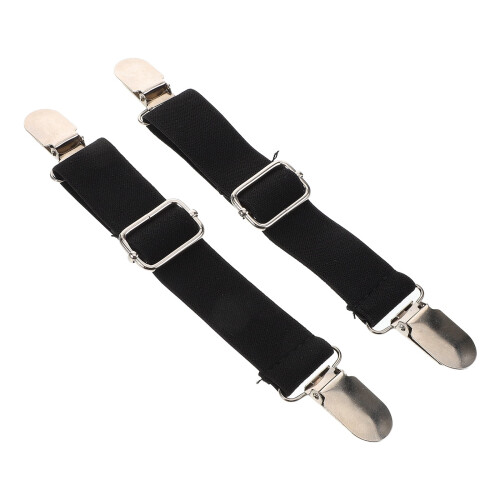 Adjustable Pant Stirrups with Clip for Motorcycle and