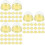 150Pcs Small Dome Moon Cake Boxes Golden Dessert Wrapping 6