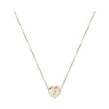 Silberne Initialen-Halskette für Damen, Edelstahl, Herzform, kleine Buchstabenkette, personalisierter Namensschmuck, Geschenk für die Freundin, 26