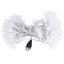 Sparkling Snowflake Charms, Battery Operated Fairy Lights Brighten Up Your Decor With A Touch Of Elegance, Solar Snowflake String Lights For A