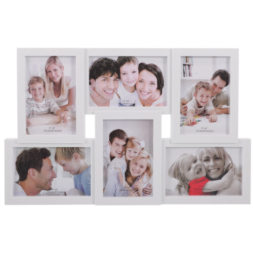 Collage Picture Frames White 6PCS Set