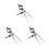 3Pcs Precision Stainless Steel Divider Calipers Fine Adjustment Tool 3