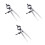 3Pcs Precision Stainless Steel Divider Calipers Fine Adjustment Tool 8
