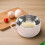 2Pièces Récipients Alimentaires Isolants Blancs Acier PP 2