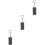 3Pièces Sifflet Entraînement Oiseaux Acier Inoxydable Noir Compact 6
