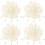 400Pcs White Plastic Cord Locks Drawstring Rope Ends for DIY Sewing 6
