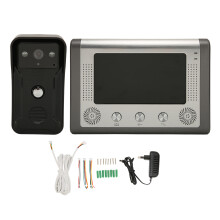IR Night Vision Clear Images Waterproofing Wired Video Intercom System, HD Camera Kits Indoor Intercom Monitor7Inch LCD Screen Dual-Way Intercom