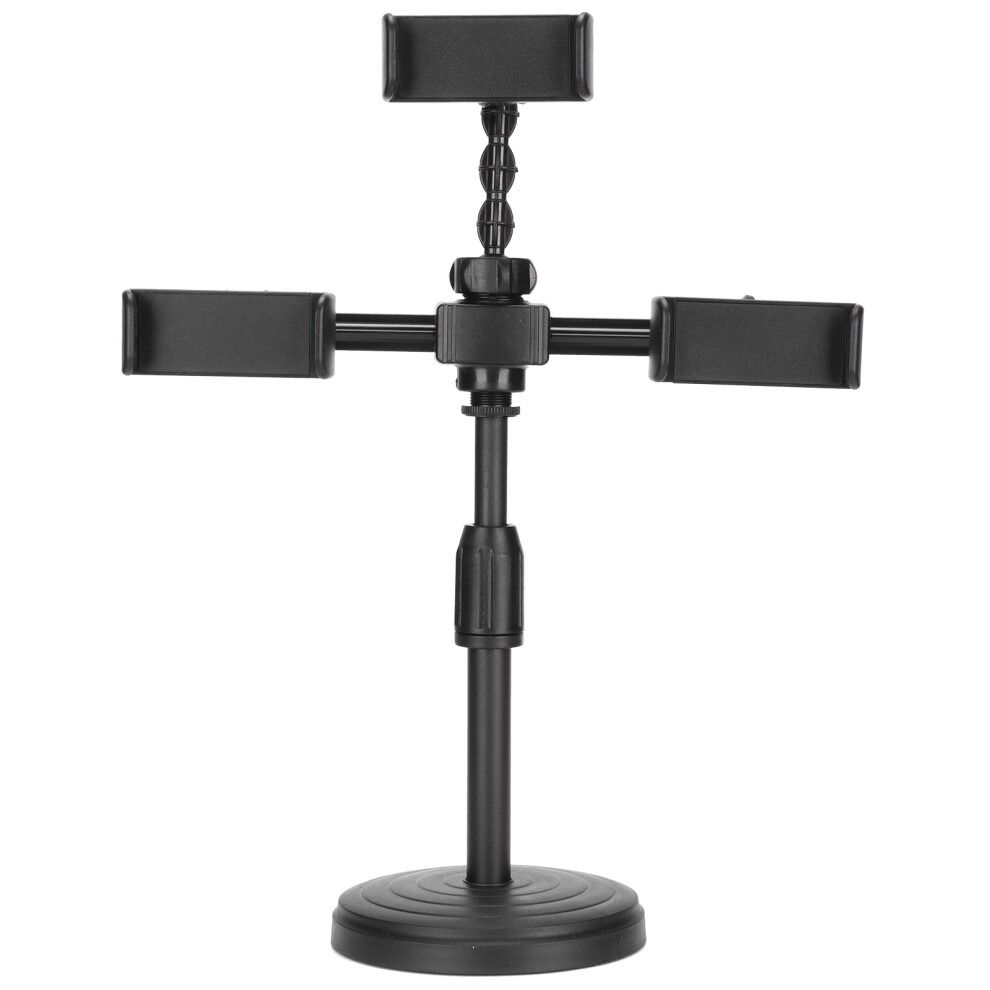 Foldable Overhead Phone Mount, Universal Compatibility Adjustable Height And Angle Multipurpose Stable Base Sturdy And Durable For Live Streaming 9175034290473