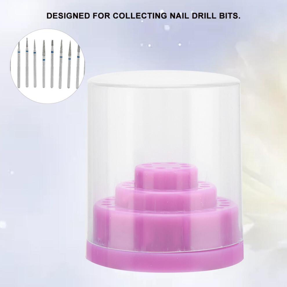 Purple Nail Drill Bit Holder 48 Slots