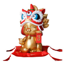 Decoración de resina para el hogar con la Danza del León de la Ciudad Prohibida, regalos de inauguración de tiendas, prácticos y enriquecedores,