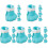 20Pièces Bottines Chats Anti-Griffures Silicone Respirantes 1