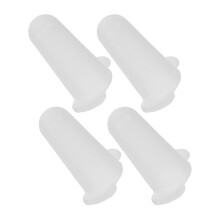4Pcs Silicone Piping Tip Protectors White for Cake Decorating At Home