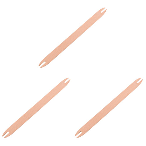 3Pièces Outils Tricot Bois Lisse Pour Pull Écharpe Artisanat DIY 1