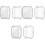 3Pcs Flexible Tpu Watch Protector Case Transparent Cover for 3