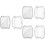 3Pcs Flexible Tpu Watch Protector Case Transparent Cover for 6