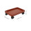 2Pcs Durable Plastic Plant Tray with Wheels Red Pot Mover 9