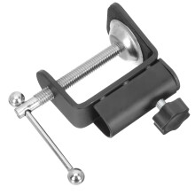 1 stuk metalen bureauklem voor microfoon, multifunctioneel, zilverkleurig, voor opslag