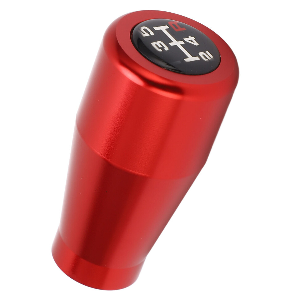 5-Speed Aluminum Gear Shifter Knob M8 M10 M12 For Manual Vehicles Red 9361387448481