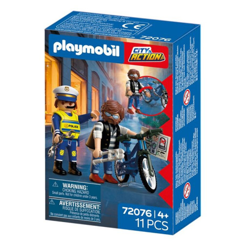 PLAYMOBIL 72076 Polizei und Fahrraddieb