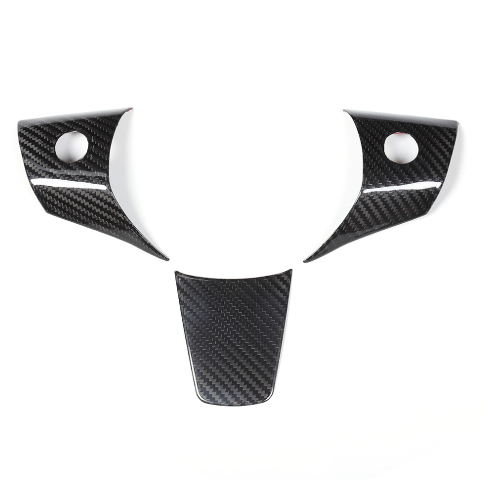 Steering Wheel Trim Cover Carbon Fiber Interior Accessories Custom Fit Design Luxury Appearance Scratch Prevention Non-Destructive Installation Tesla 9448483278140