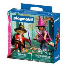 Duo von Figuren - PLAYMOBIL - 72023 - Hexe und Zauberer - 2 Figuren - Mehrfarbig