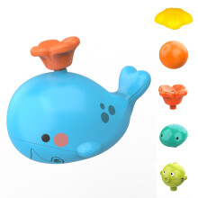 Interactive Water Bath Toy For Toddlers, Rotating Whale Octopus Crown Flower Sprinklers, Electric Bathtub Toy With Two Level Jets, Safe Design Mold