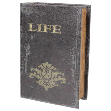 Boîte de rangement pour livres, style Bible, noire, pour adultes, 1 pièce, 19 x 13 x 5 cm