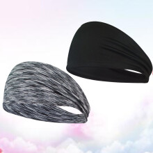 Pretyzoom 2 Stück schweißabsorbierende Kopftücher, bequeme atmungsaktive Haaraccessoires, Sport
