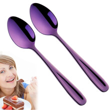 Stainless Steel Dessert Spoon 5.5 Inch 2 Pack