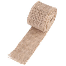 Gift Wrapping Natural Burlap Fabric Jute Ribbon Craft Ribbon For Wedding Decoration Home Decoration Wreath Making, Easy To Match Decorations With