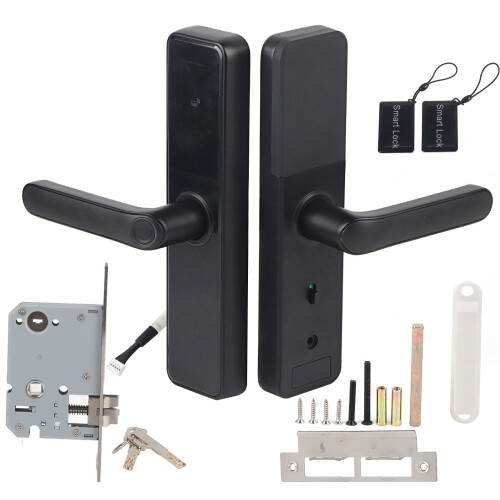 Automatic Locking Smart Door Lock High Security Keyless Entry Biometric Door Lock Fingerprint Recognition WiFi Remote Control Multiple Unlocking