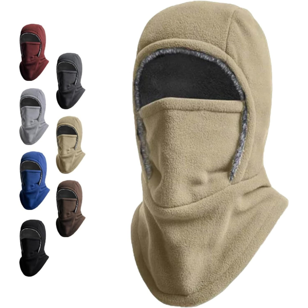 Unisex Windproof & Warm Balaclava, Thickened One-Piece Winter Hood Face Mask, For Cold Weather Protection 9132278025667