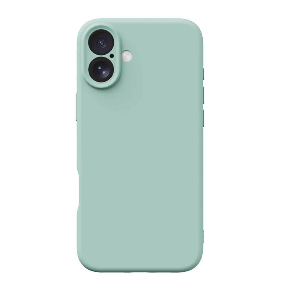 Liquid Silicone Iphone 16 Plus Case (6.7") Â Magsafe Compatible, Shockproof, Soft Anti-Scratch Microfiber Lining, Cyan Blue 9132278026329