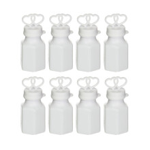 24Pcs Wedding Bubbles Bulk White Plastic Bubble Wands for Vintage Tea Party and Events