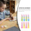 24Pcs Kids Lipstick Erasers Cartoon Fruit Pattern Assorted 4