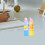 24Pcs Kids Lipstick Erasers Cartoon Fruit Pattern Assorted 5