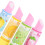 24Pcs Kids Lipstick Erasers Cartoon Fruit Pattern Assorted 6