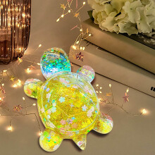 Tortue lumineuse explosive pour jeux sensoriels, décoration pour piscine et aquarium, tortue marine 3D à poser sur un bureau, objet décoratif