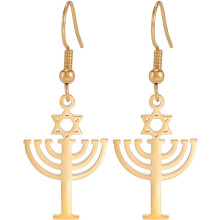 Hanukkah Star of David Dangle Earrings for Women