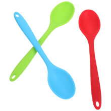 Juego de 3 cucharas de silicona, utensilios de cocina, cucharas para servir, cucharas para cocinar y cucharas para mezclar sopa.