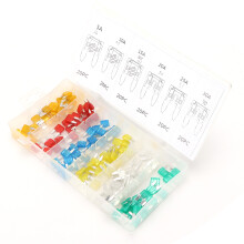 Compact Automotive Fuse Set120PCS Mini Blade Type Versatile Overload Protection Transparent Body For Car Boat Truck Motorhome Electrical System