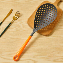 Passoire de cuisine à long manche antidérapante – Compatible avec tous les ustensiles de cuisine, cuillère multifonctionnelle pour égoutter et