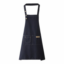 Canvas Apron Blue,Canvas Apron Polyester Cotton Apron Cover Up Western Restaurant Hot Pot Shop Milk Tea Shop Work Clothes,Include:1*Apron