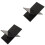 2Pcs Black Acrylic Desktop Book Stand Multifunctional Reading Support 4