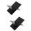 2Pcs Black Acrylic Desktop Book Stand Multifunctional Reading Support 8