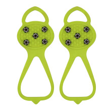 Universal Non-Slip Gripper Spikes, 5-Tooth Silicone Traction Cleats for Shoes – Compatible with Adult & Kids, Ice/Snow Anti-Slip