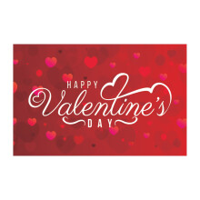 Banner de San Valentín – Bandera de fondo de tela con el mensaje "Feliz Día de San Valentín" para decoración de paredes de fiestas, artículos