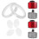 3 Sets Bicycle Reflector Safety Lamp Led Pvc 3