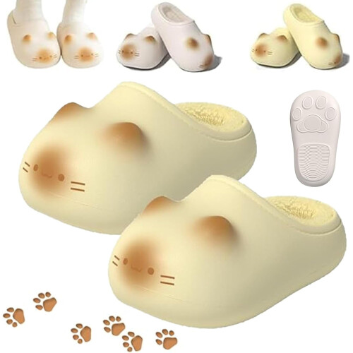 Παντόφλες Cat Paws Footprints για Αύξηση Ύψους, Χνουδωτά Παπούτσια Εσωτερικού Χώρου από